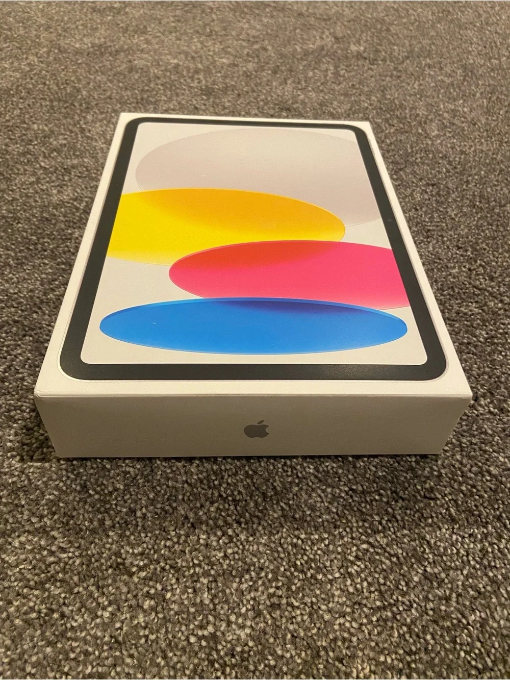 Apple iPad and Apple Pencil box with Blue, Pink, and Yellow Accents EMPTY BOXES